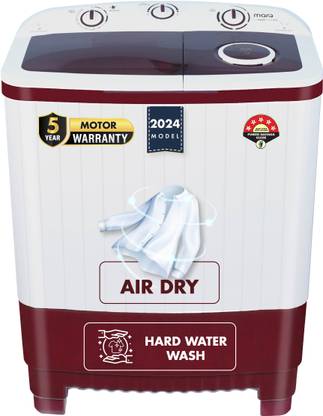 MarQ by Flipkart 7.5 kg 5 Star Rating Innowash Range Semi Automatic Top Load Washing Machine Maroon, White