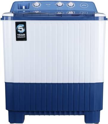 Godrej 7 kg Semi Automatic Top Load Washing Machine White, Blue