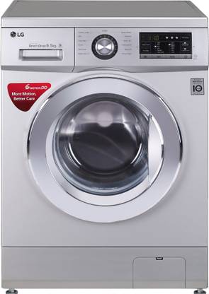 LG 6.5 kg Inverter Fully Automatic Front Load Washing Machine with In-built Heater Silver