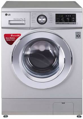 LG 7 kg Fully Automatic Front Load Washing Machine Silver
