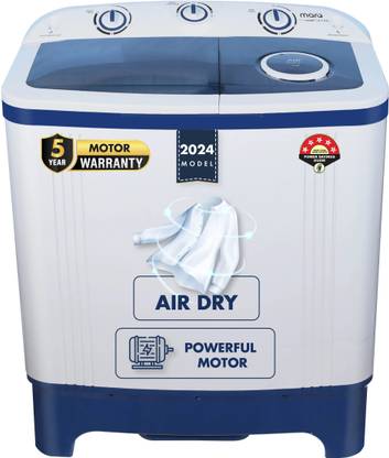 MarQ by Flipkart 6.5 kg 5 Star Rating Innowash Range Semi Automatic Top Load Washing Machine Blue, White