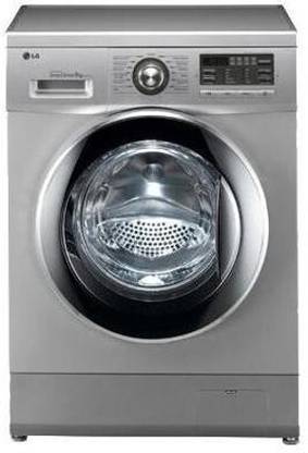 LG 8 kg Fully Automatic Front Load Washing Machine Silver