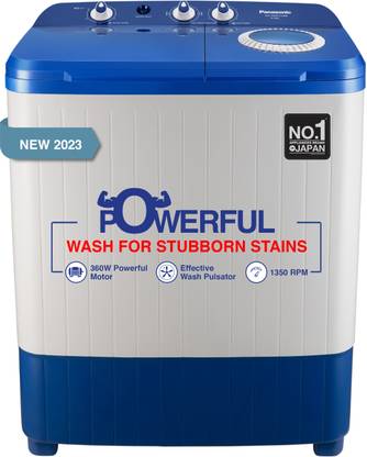 Panasonic 6.5 kg Semi Automatic Top Load Washing Machine Blue, White