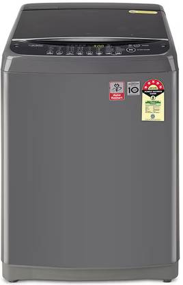 LG 8 kg Fully Automatic Top Load Washing Machine with In-built Heater Black