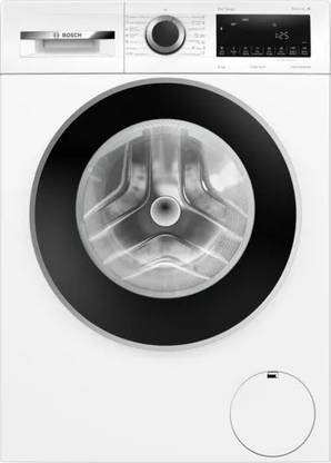 BOSCH 8 kg Fully Automatic Front Load Washing Machine with In-built Heater White