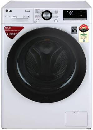 LG 6.5 kg AI Direct Drive Technology Fully Automatic Front Load Washing Machine White