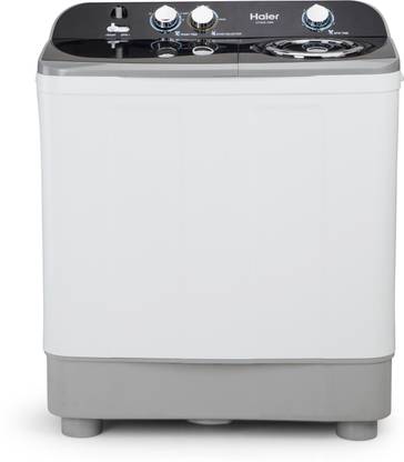Haier 9.5 kg 5 Star Anti-Bacterial Vortex Pulsator Semi Automatic Top Load Washing Machine Grey, White