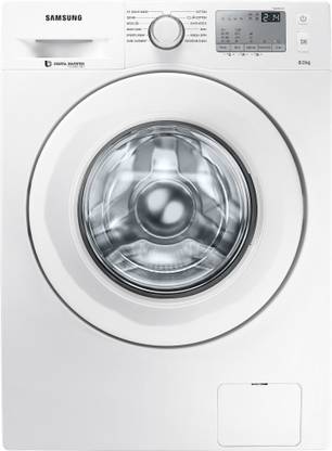 Samsung 8 kg Fully Automatic Front Load Washing Machine with In-built Heater White