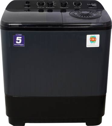 Lloyd by Havells 11 kg Swift Dry Technology, 1300 RPM, Soak Function, 4 Wash Programs, Magic Filter, Electro-mechanical Timer Semi Automatic Top Load Washing Machine Grey