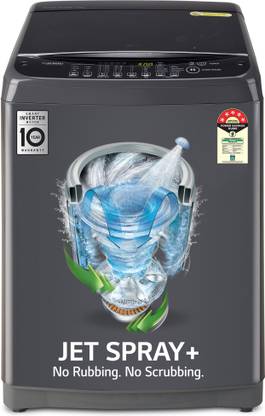 LG 10 kg 5 Star with Smart Inverter Technology, Jet Spray+, TurboDrum and Smart Closing Door Fully Automatic Top Load Washing Machine Grey