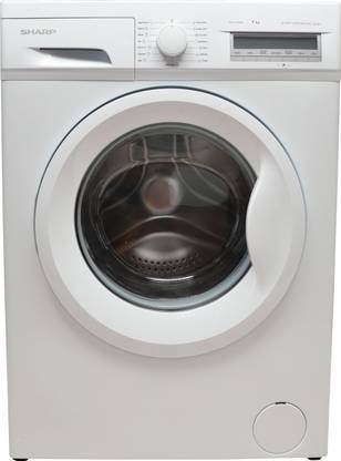 Sharp 7 kg Fully Automatic Front Load Washing Machine with In-built Heater