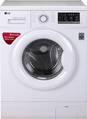 LG 7 kg Inverter Fully Automatic Front Load Washing Machine with In-built Heater White