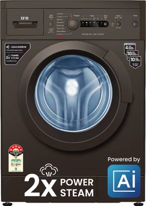 IFB 7 kg Powered by AI, 5 Star,� with 2x Steam Cycle Fully Automatic Front Load Washing Machine with In-built Heater Brown