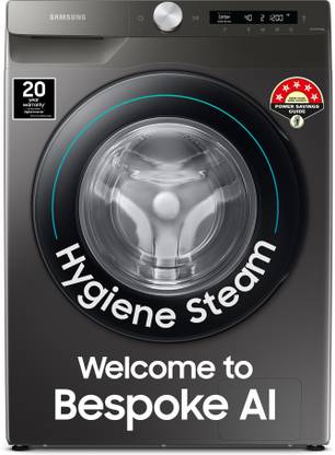 SAMSUNG 7 kg 5 Star, AI, Wi-Fi, Digital Inverter Fully Automatic Front Load Washing Machine with In-built Heater Silver