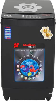 Khaitan Orfin 8 kg Fully Automatic Top Load Washing Machine with In-built Heater Grey