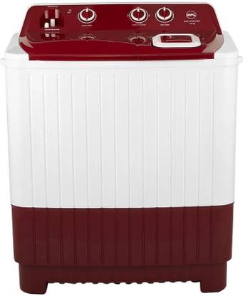BPL 7 kg Semi Automatic Top Load Washing Machine White, Maroon