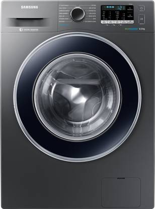 Samsung 8 kg Fully Automatic Front Load Washing Machine with In-built Heater Grey