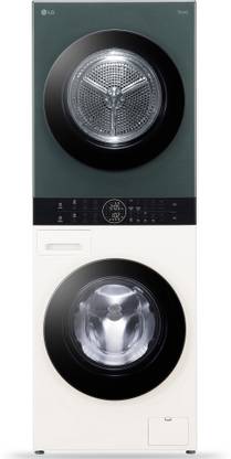 LG 13 kg WashTower, AI Direct Drive & DUAL Inverter Heat Pump, Wi-Fi, Steam Fully Automatic Front Load Washing Machine with In-built Heater Multicolor