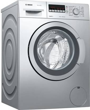 BOSCH 6.5 kg Fully Automatic Front Load Washing Machine with In-built Heater Silver
