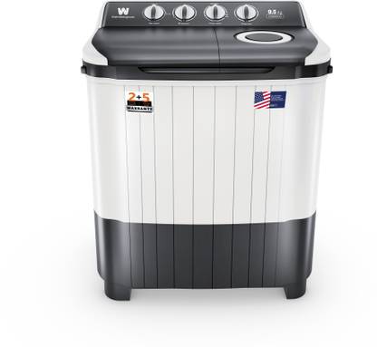 White Westinghouse (Trademark by Electrolux) 9.5 kg Semi Automatic Top Load Washing Machine Grey, White
