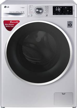 LG 6.5 kg Inverter Fully Automatic Front Load Washing Machine with In-built Heater Silver