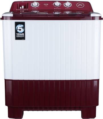 Godrej 7 kg Semi Automatic Top Load Washing Machine White, Red