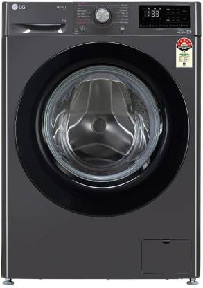 LG 8 kg AI Direct Drive Technology Fully Automatic Front Load Washing Machine Black