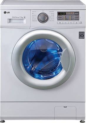 LG 7.5 kg Fully Automatic Front Load Washing Machine with In-built Heater White