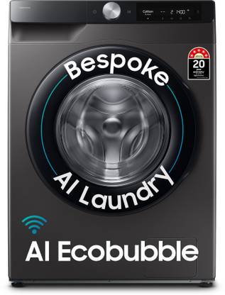 SAMSUNG 12 kg Fully Automatic Front Load Washing Machine with In-built Heater Black, Grey