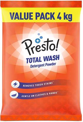 Presto! Prestoo Total Wash Detergent Powder Value Pack Detergent Powder (floral)