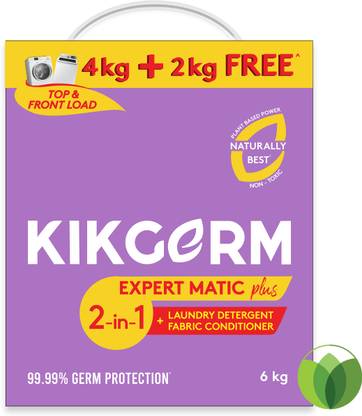 Kikgerm Expert Plus Detergent powder laundry washing powder Detergent Powder (Lavender Breeze)