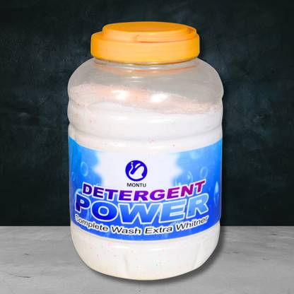 MONTU "lime and lemon scented 5kg detergent powder for thorough dirt removal" Detergent Powder (lime and lemon)