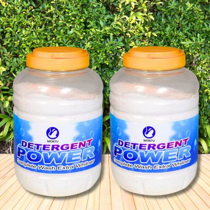 MONTU "4+4kg Surf Detergent Powder: Shield Fabric Radiance" Detergent Powder (lime and lemon)