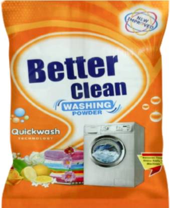 better clean quick wash 2 kg packet Detergent Powder (LONG LASTING FRAGRANCE)