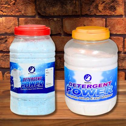MONTU fresh difference: our 9kg deep clean detergent powder triumphs over stains" Detergent Powder (lime and lemon)