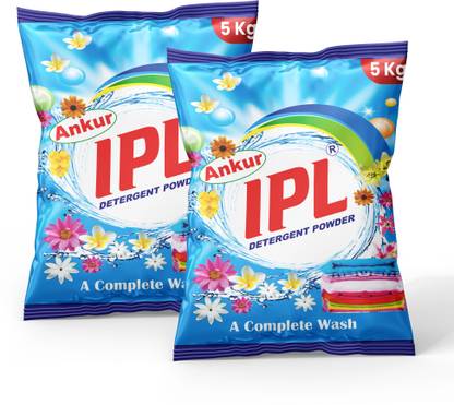 ANKUR IPL Suitable For All Washing Machines & Bucket Wash (2 X 5Kg) Detergent Powder (Fresh Gentle)