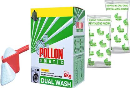 Pollon Detergent Powder For Front Load Washing Machines 6 Kg Detergent Powder (NA)