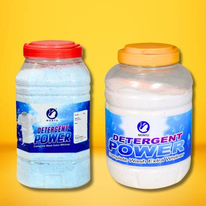MONTU laundry power deep cleaning: our 9kg detergent powder for stubborn stain removal Detergent Powder (lime and lemon)