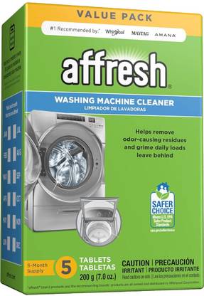 Affresh Washing Machine Cleaner, 5 Tablets Detergent Powder