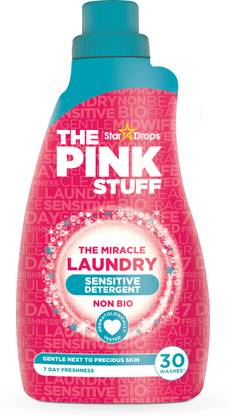 Stardrops THE PINK STUFF Sensitive Non-Bio Liquid 30Wash Detergent Powder (Fresh)