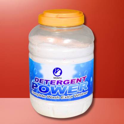 MONTU "4kg deep clean wash detergent powder for a fresh lime and lemon experience" Detergent Powder (lime and lemon)