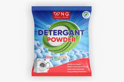 WNG Detergent Powder for top and front load, Remove Dirt & Stain Detergent Powder (Active Fresh)