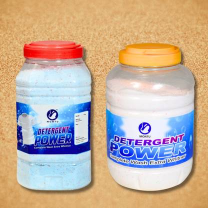 MONTU "Front-Load Delight: Easily Dissolvable Surf Detergent Powder for Fresh Fabrics" Detergent Powder (lime and lemon)