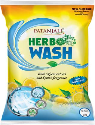 PATANJALI Herbo Wash Detergent Powder, Dissolves Easily & Removes Tough Stains Detergent Powder