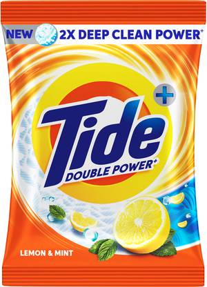 Tide Plus 2X Deep Clean Power World No 1 Brand Detergent Powder (Lemon & Mint)