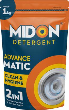 Midon Matic Top Load Detergent Powder Advance Washing Powder for Machine & Bucket Wash Detergent Powder