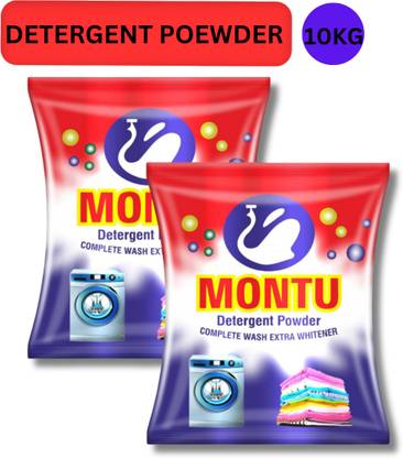 MONTU Top load detergent washing powder 10Kg Deep clean gentle quick wash Detergent Powder (lime and lemon fragrance 8 hours)