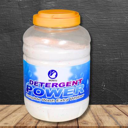 MONTU "deep clean refresh: 4kg detergent powder with long-lasting citrus fragrance" Detergent Powder (lime and lemon)