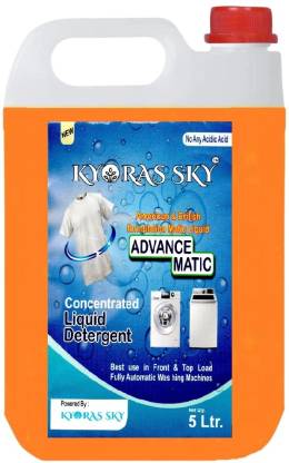 KYORAS SKY Liquid Detergent suitable for front load and top load washing machine (10 L) Detergent Powder 5 L