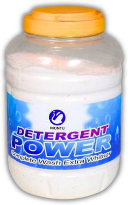MONTU 4kg detergent powder deep clean stain removal colour safe surf Detergent Powder (After wash lime & lemon fragnance for 8 hours)